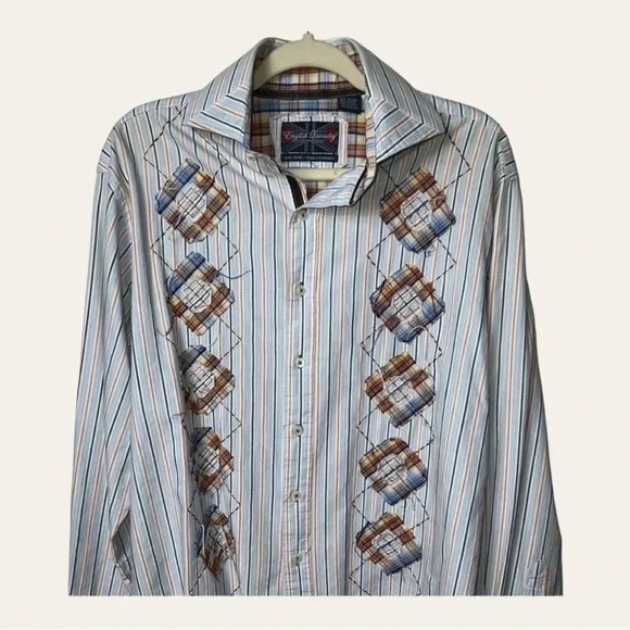 Men’s ENGLISH LAUNDRY LONG SLEEVE BUTTON‎ UP SHIRT SIZE LARGE - Picture 1 of 9